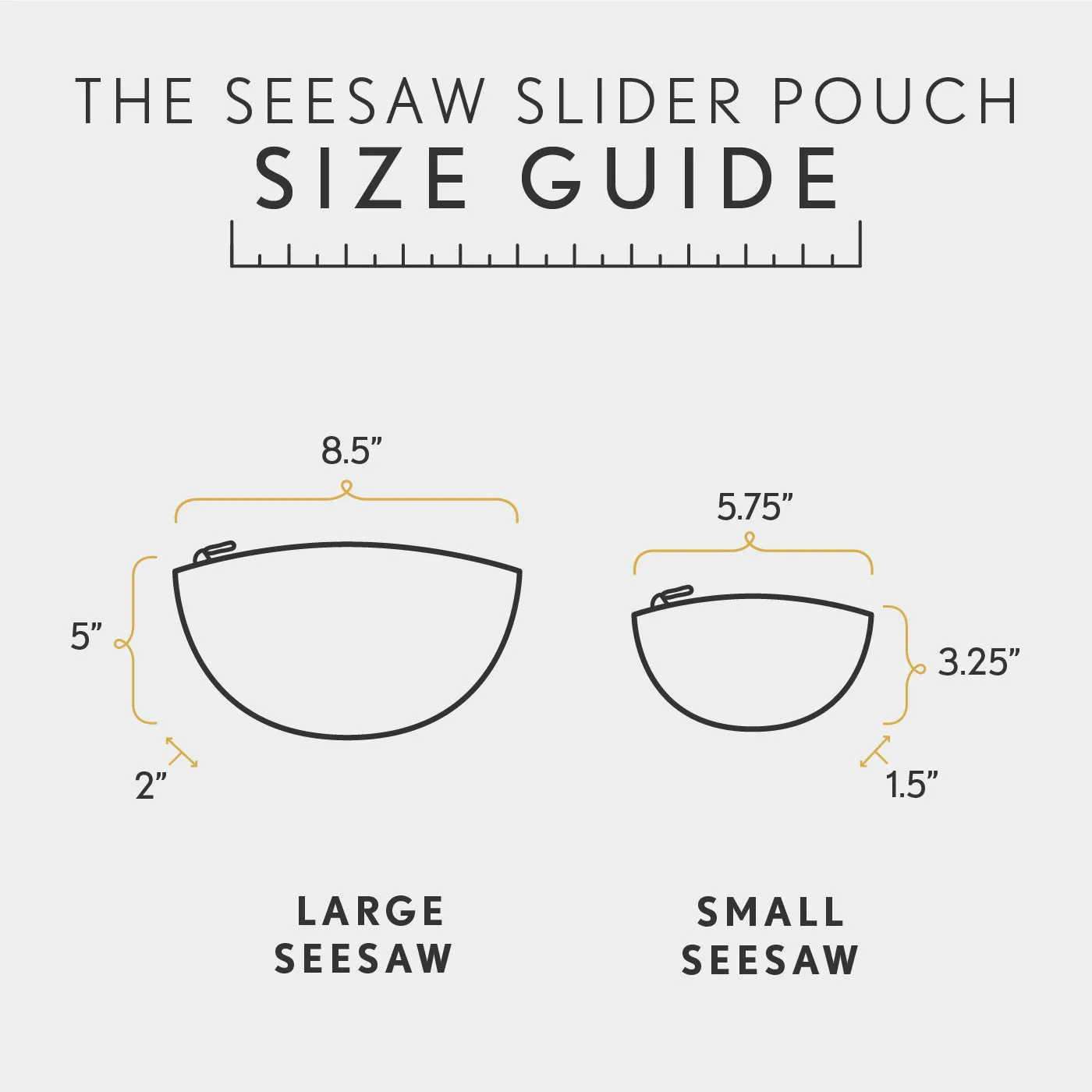 'Almost Perfect' Seesaw Slider Pouch