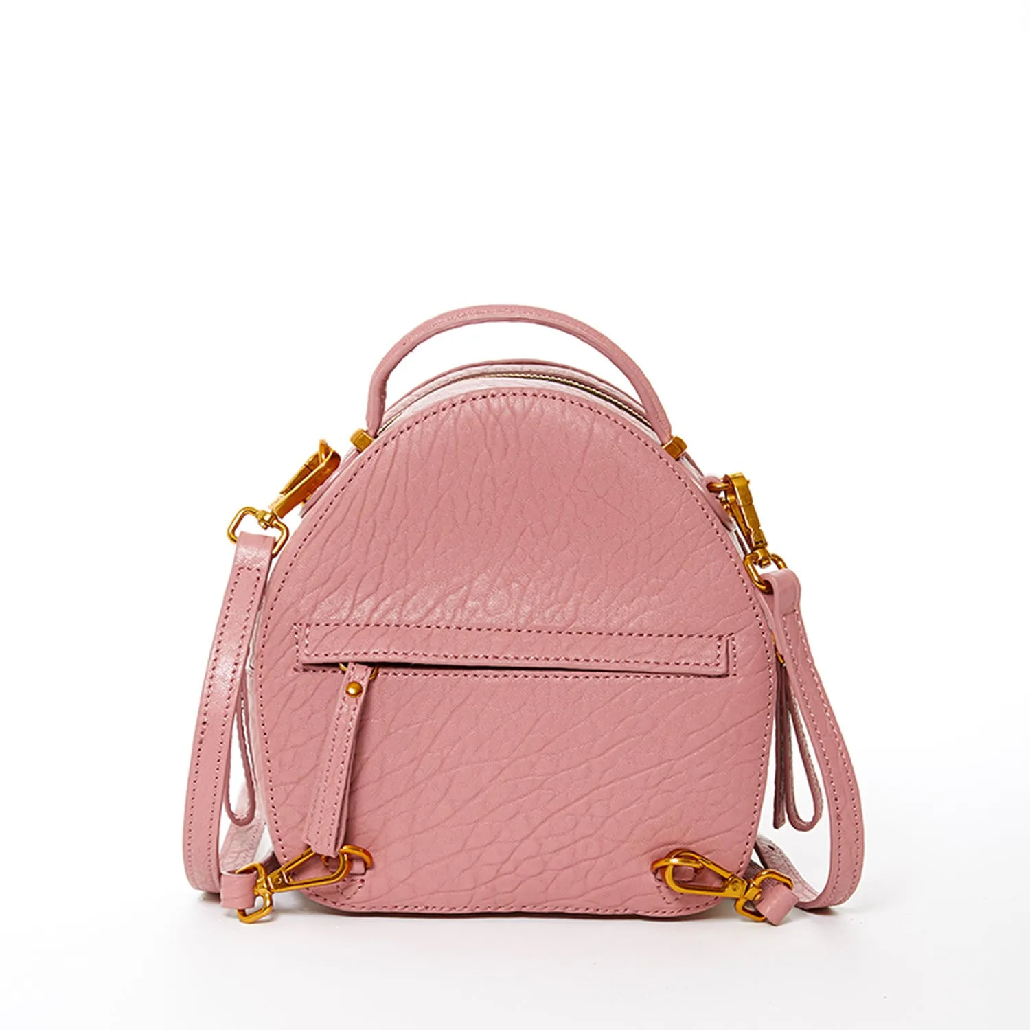 Amanda Dusty Pink Convertible Backpack Purse