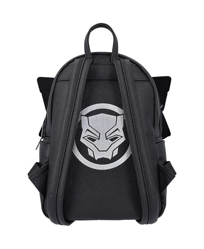 Black Panther Wakanda Forever Figural Loungefly Men's and Women's Mini Backpack, Black