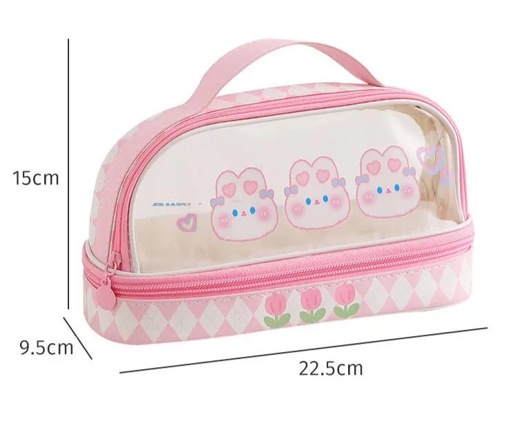 Cartoon Large Capacity Pencil Case