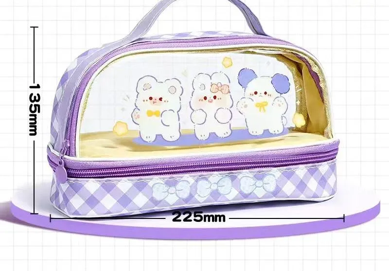 Cartoon Large Capacity Pencil Case