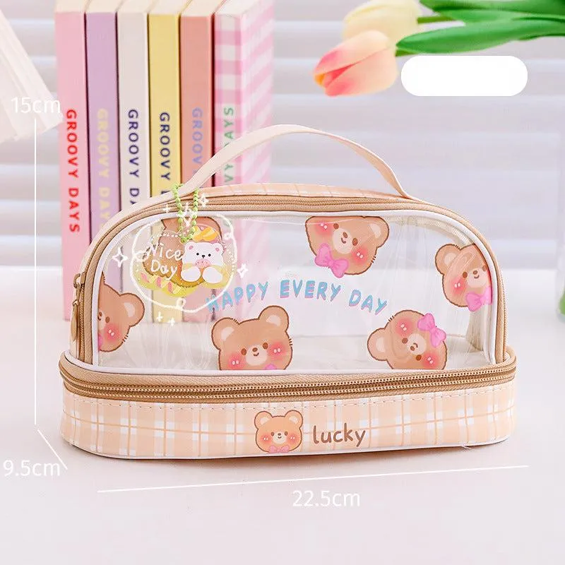 Cartoon Large Capacity Pencil Case