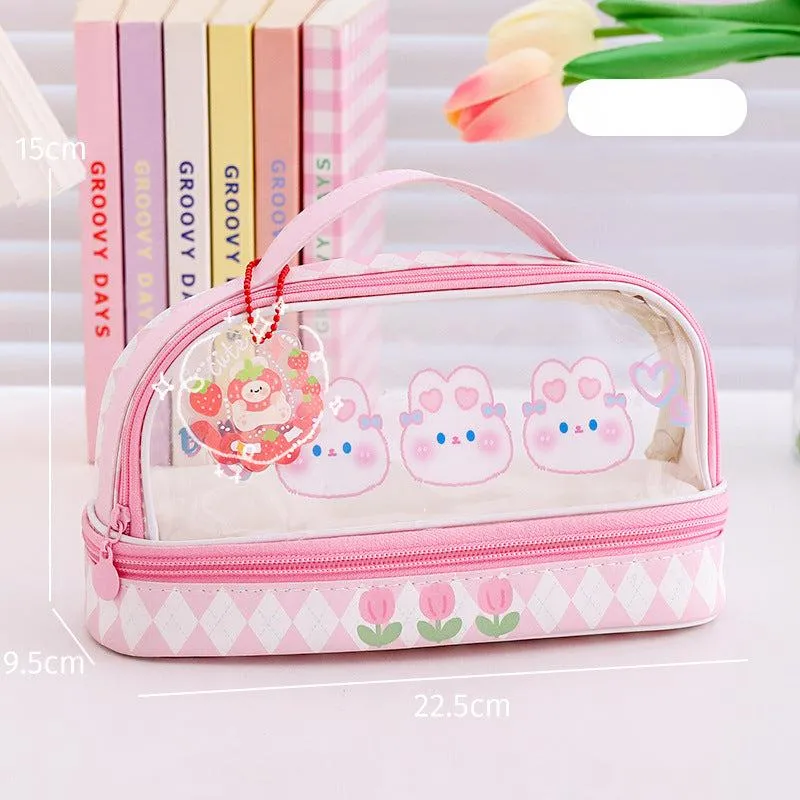 Cartoon Large Capacity Pencil Case