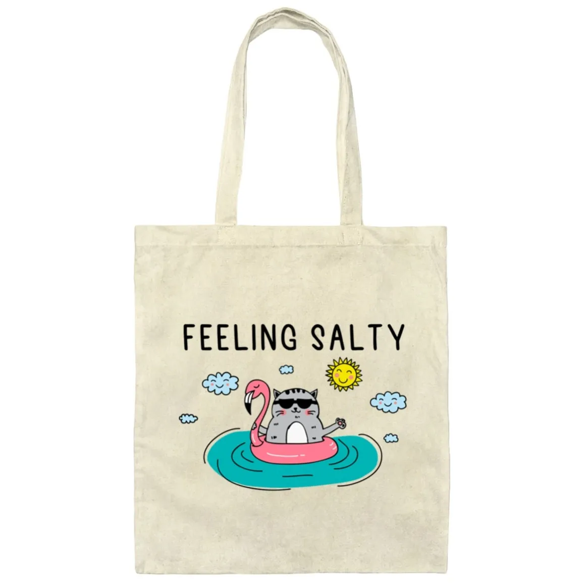 Feeling Salty Cat Tote Bag