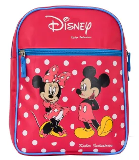 Fun Homes Disney Mickey Minnie Mouse Print 13 Inch Waterproof Soft Polyster School Bag,Backpack for Kids, Pink