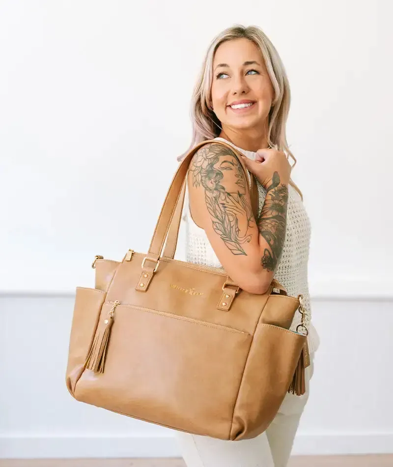 Gemini Convertible Backpack - Almond