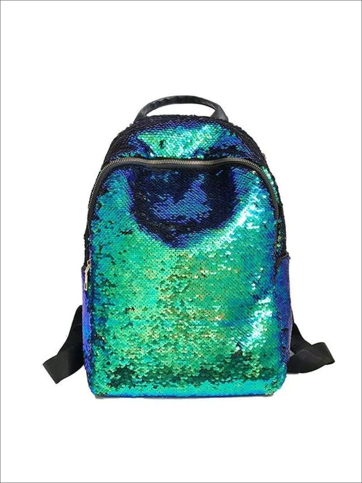 Girls 16" Iridescent Sequined Backpack