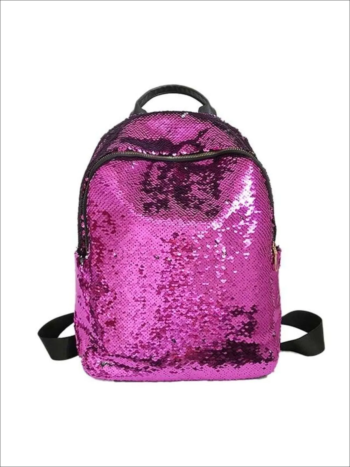 Girls 16" Iridescent Sequined Backpack