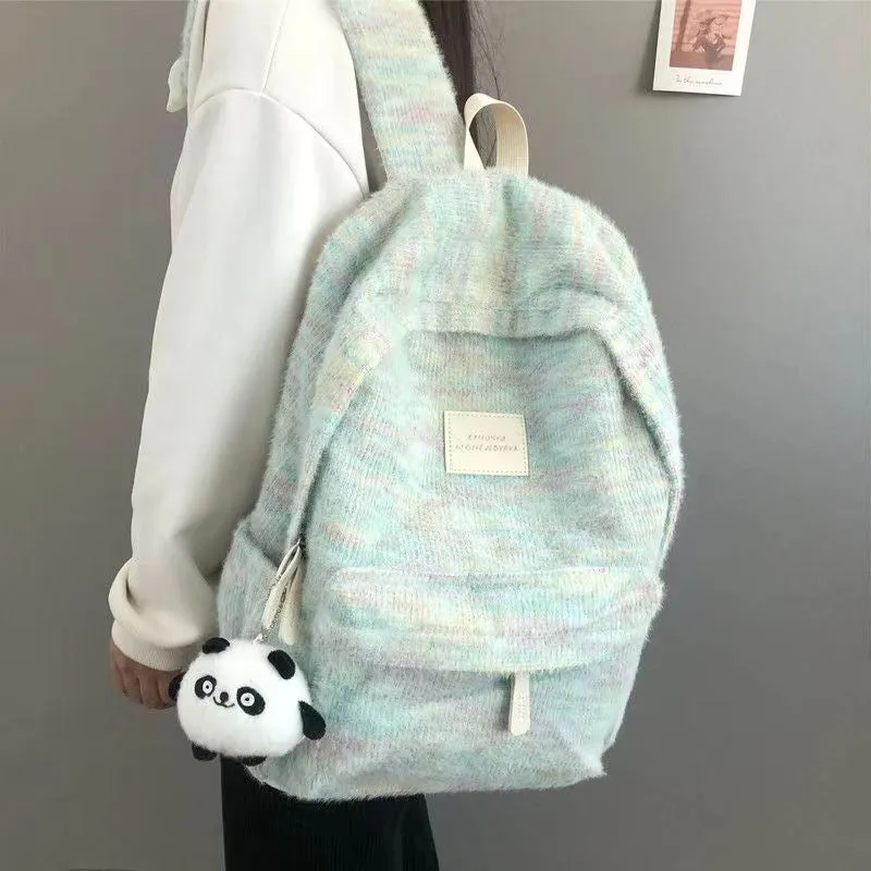 Gradient Color Schoolbag Female Ins Japanese Fresh Good-looking Junior and Senior High School Students All-Match Backpack College Students' Backpack