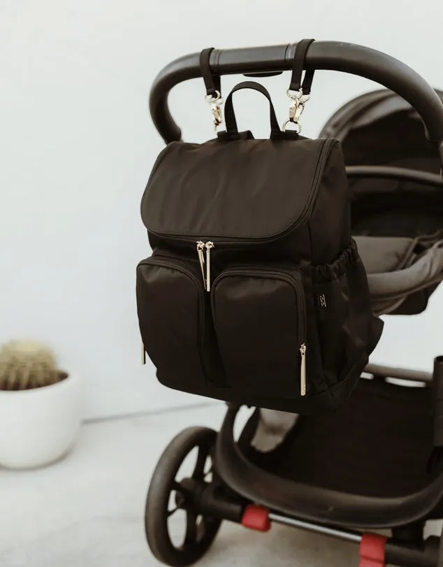 OiOi Signature Nappy Backpack - Black Nylon