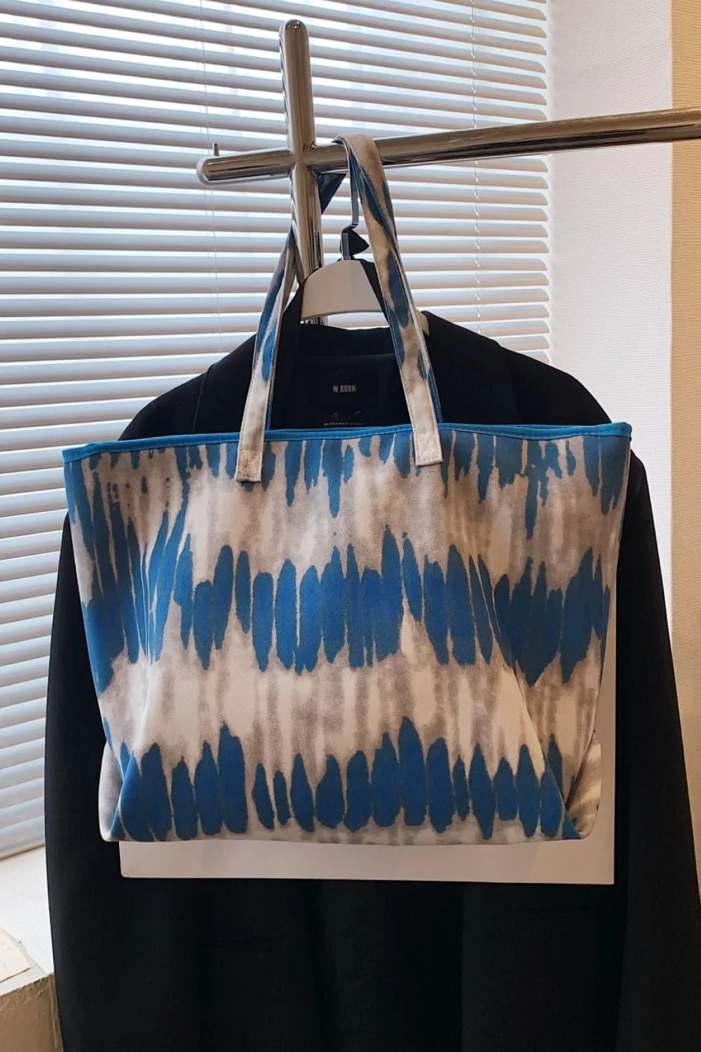 Printed PU Leather Tote Bag