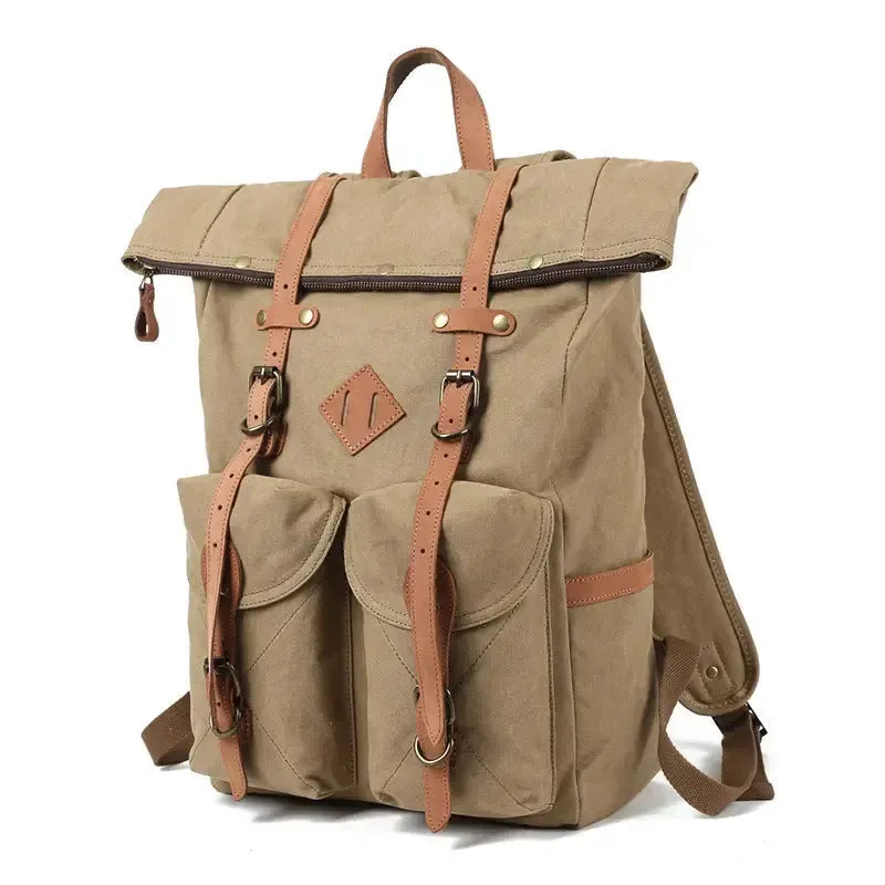 Retro Waterproof Canvas Backpack