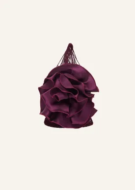 Small Devana bag in aubergine