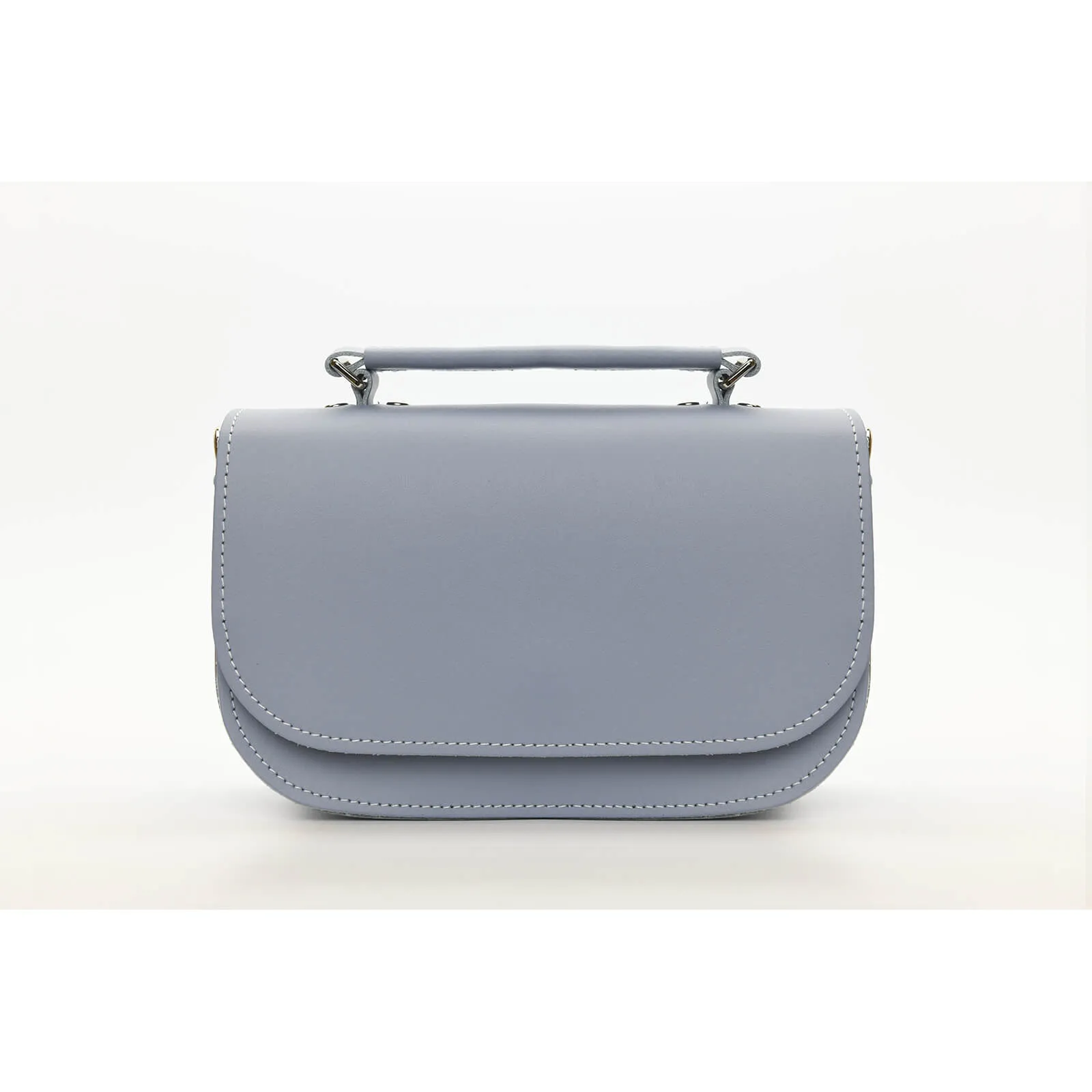 The Aqua - Handmade Leather Bag in  Lilac Grey