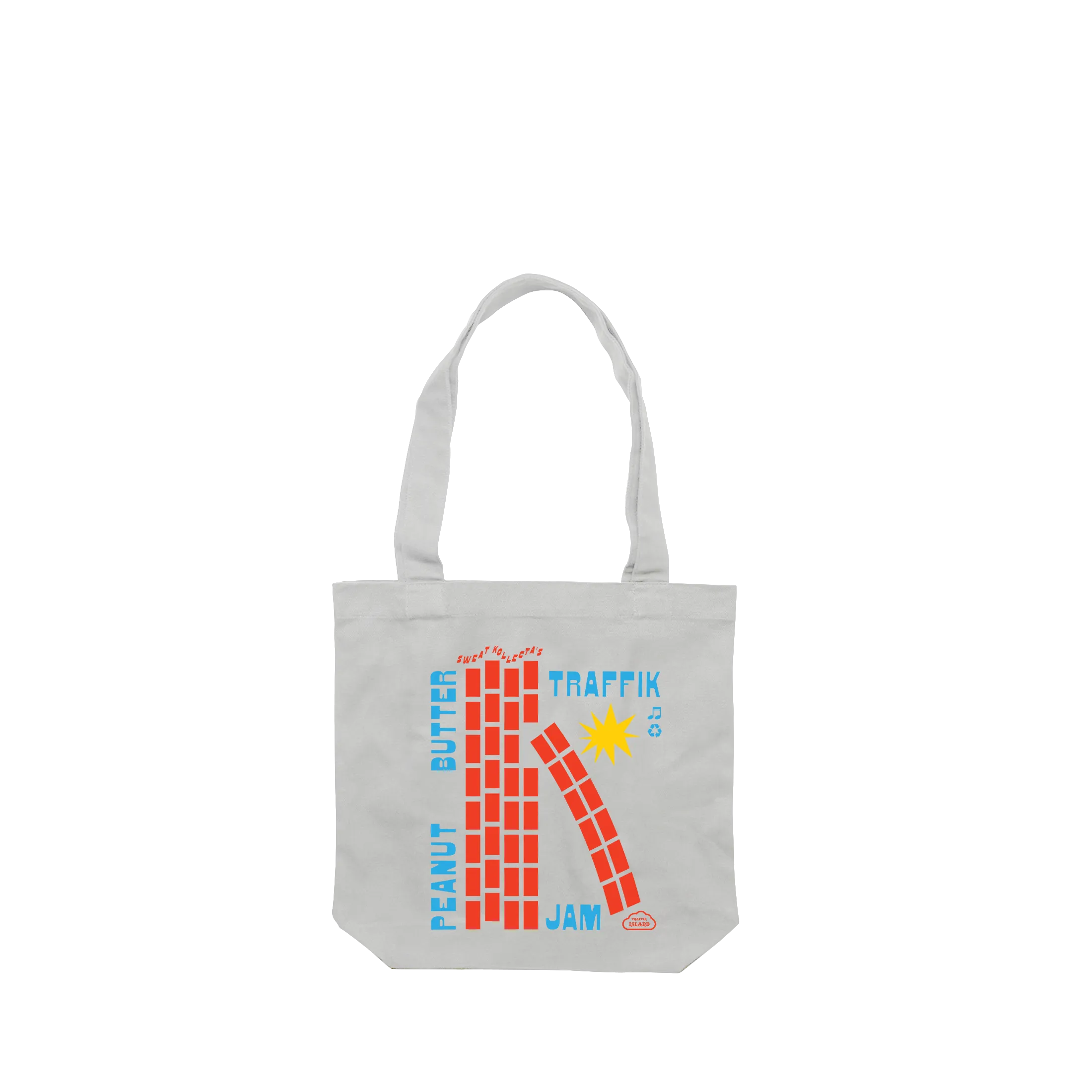 Traffik Jam / Cream Tote Bag