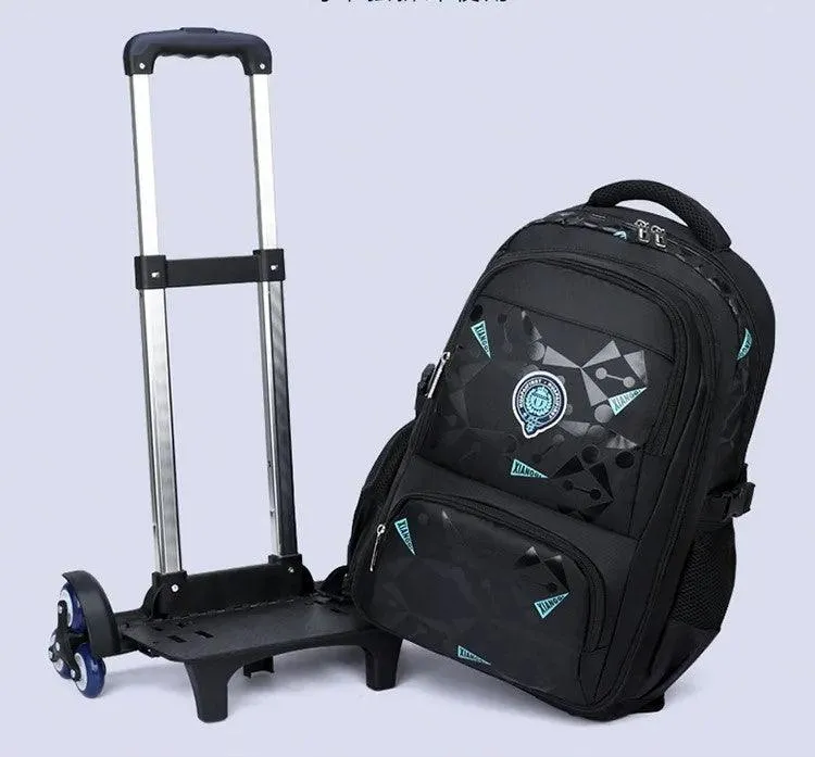 Trolley School Backpack – Children’s Wheels Rolling Bag – KL0691