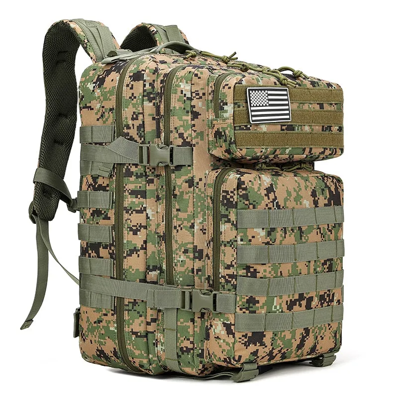 Unisex 'New Breed' 45L Military Molle Tactical Backpack