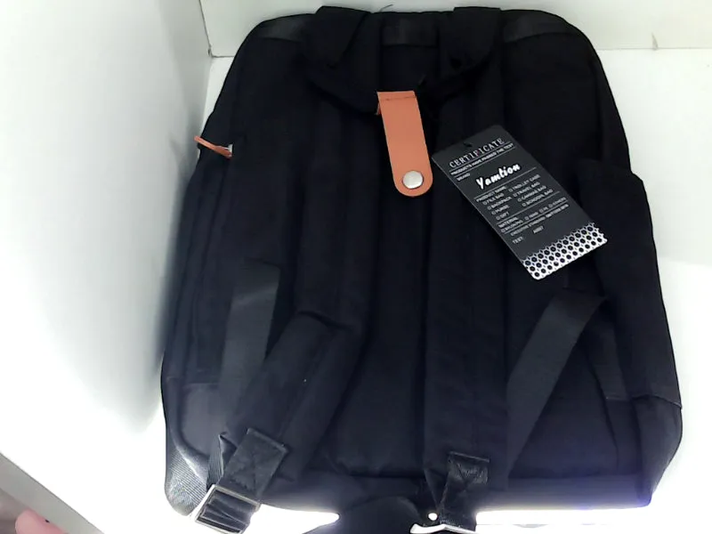 Yamtion Black Backpack for Everyday Use with Multiple Compartments